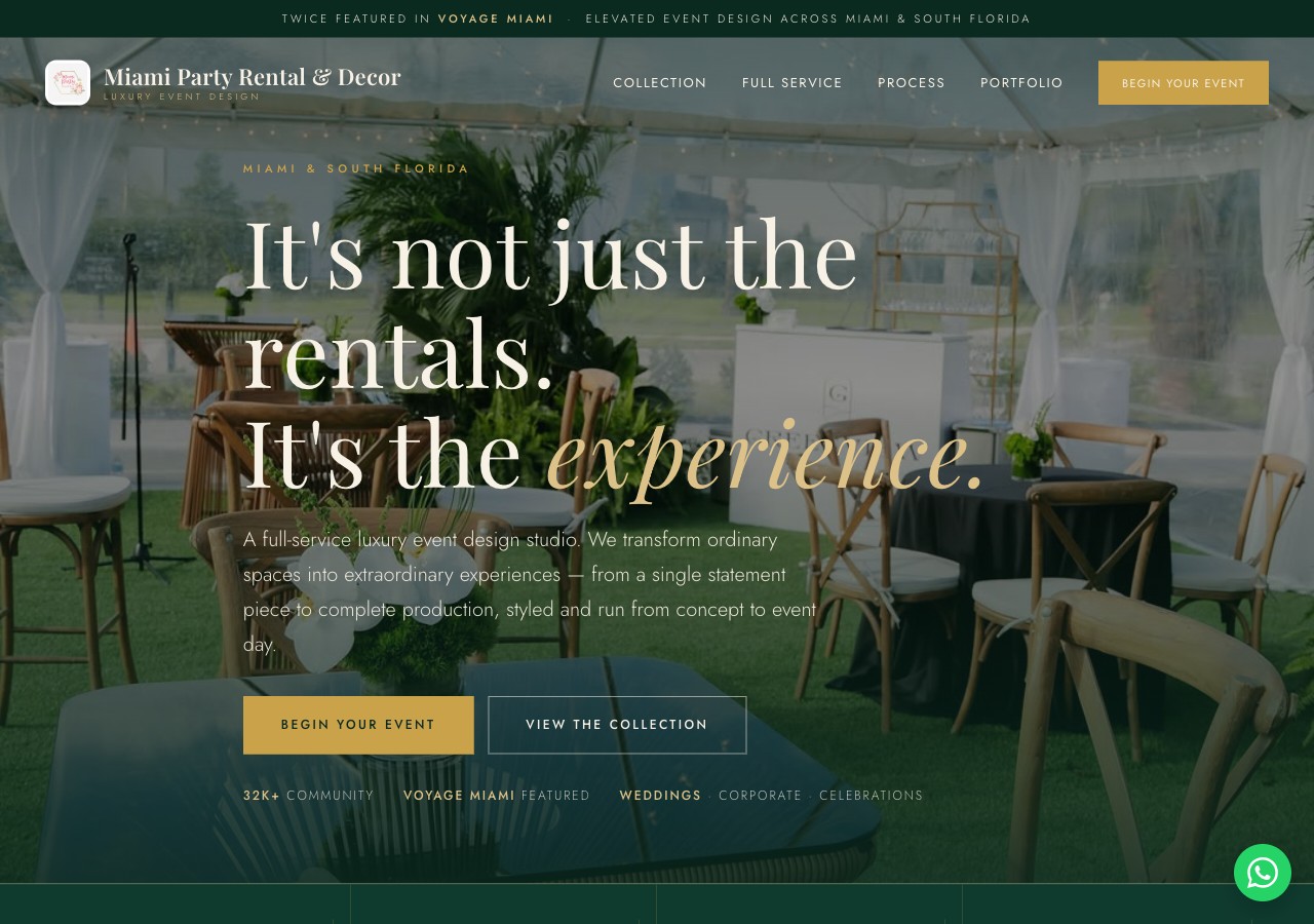 After - Option A in green and gold